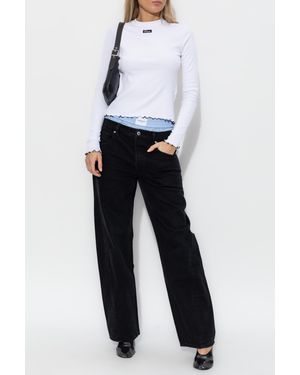 ROTATE BIRGER CHRISTENSEN Ribbed Top - White