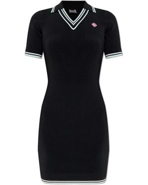 CASABLANCA Polo Dress - Black