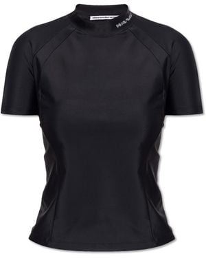 T By Alexander Wang Logo Top - Black