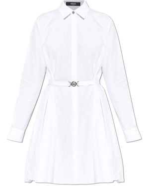 Versace Shirt With Lace Inserts - White