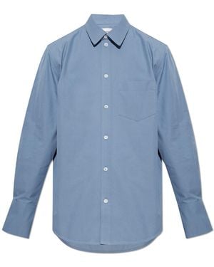 Victoria Beckham Shirt With Pocket - Blue