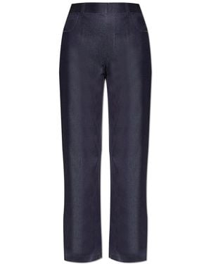 Marni Trousers With Logo - Blue