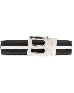 Bally Belt With Logo - Black