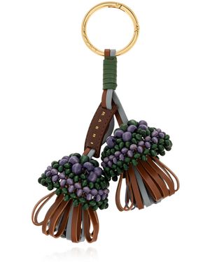 Marni Keychain With Beads - Black