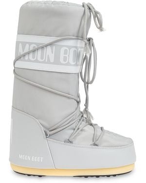 Moon Boot 'Icon Nylon' Snow Boots - Grey
