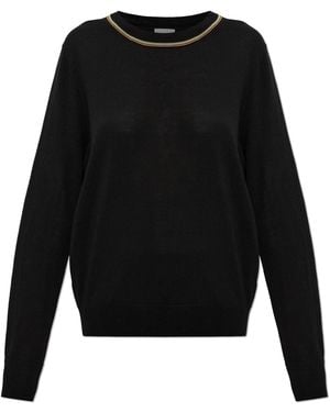 Paul Smith Wool Sweater With A Crew Neck - Black