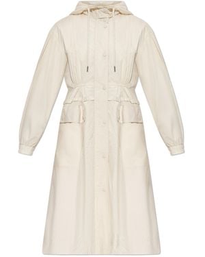 Moncler Coat Coupiac - Natural