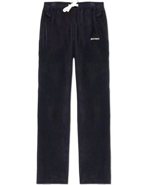 Palm Angels Loose-Fit Corduroy Trousers - Blue