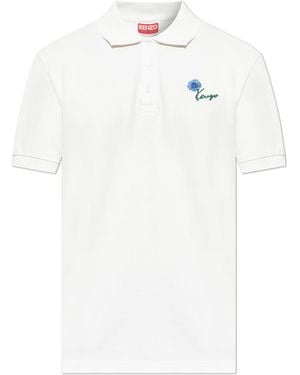 KENZO Polo With Logo - White
