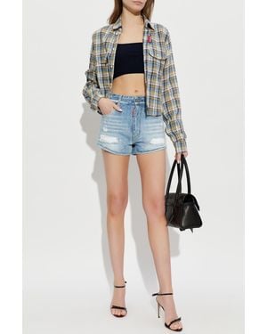 DSquared² 'Trucker' Denim Shorts - Blue
