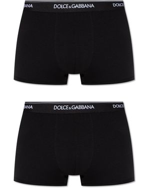 Dolce & Gabbana Bi-pack Underwear Boxer - Black