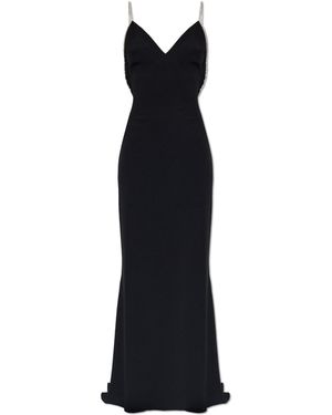 Tom Ford Long Dress With Open Back - Black