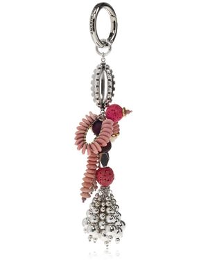 Isabel Marant Keychain With Colourful Pendants - Red