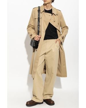 Burberry 'Kensington Long' Trench Coat - Natural