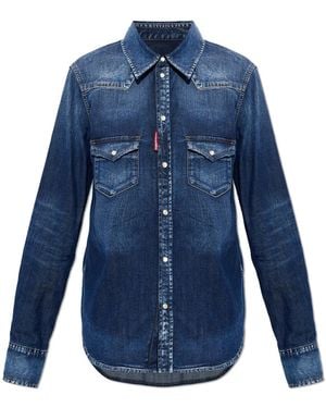 DSquared² Top With Z Logo - Blue