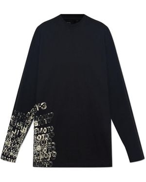 Y-3 T-Shirt With Print - Blue
