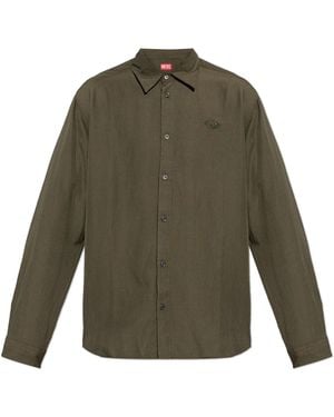 DIESEL Shirt 'S-Simply-Pgbs' - Green