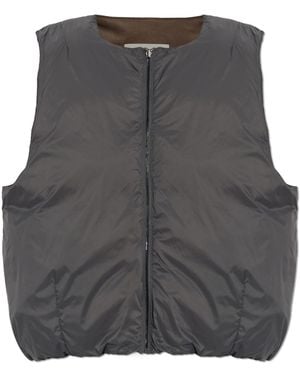 Rethinkit Studios Insulated Vest With Embroidered Logo - Grey