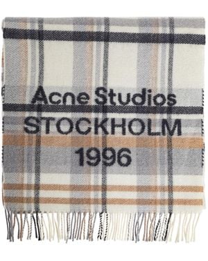 Acne Studios Wool Scarf - White