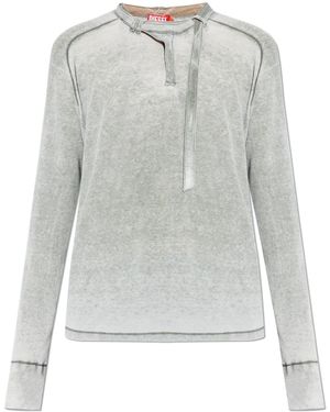 DIESEL Long-Sleeve T-Shirt "T-Gohan" - Grey
