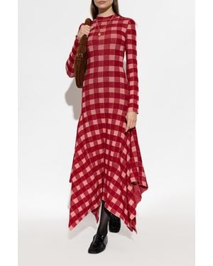 Ami Paris Dress With Long Sleeves - Red