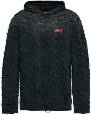 DIESEL Sweatshirt T-Crane-Ls-Hood in Green for Men | Lyst UK