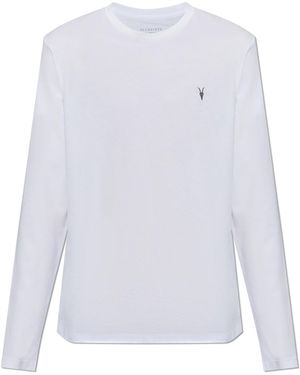 AllSaints Long Sleeve T-Shirt Brace - White