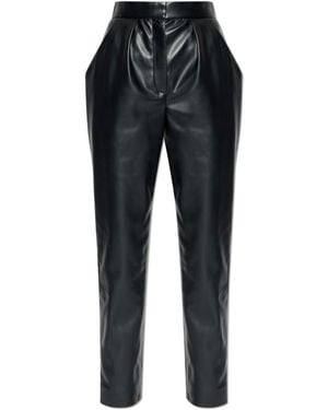 Balmain Eco Leather Pants - Black