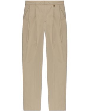 CASABLANCA Cotton Crease-Front Trousers - Natural