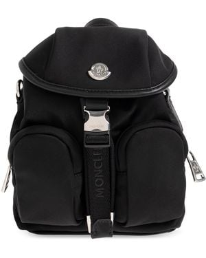 Moncler Backpack With 'Mini' Logo - Black