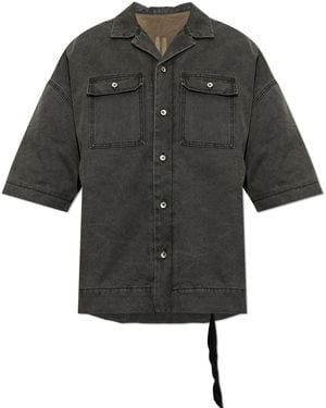 Rick Owens Oversized Denim Shirt - Black