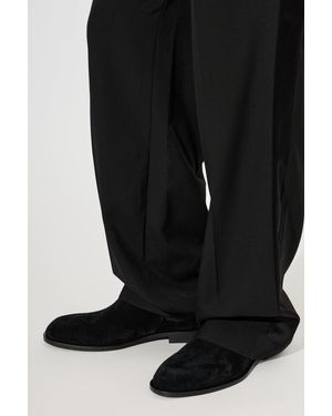 Balmain "Anthem" Suede Chelsea Boots - Black