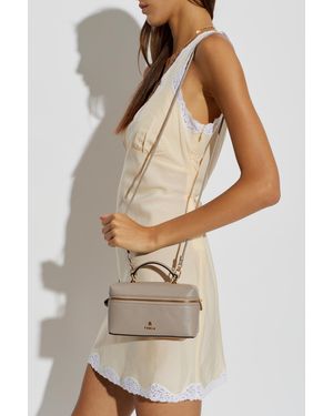 Furla 'Camelia Micro' Leather Bag - Natural
