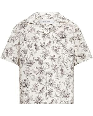 Golden Goose Patterned Short-Sleeve Shirt - White