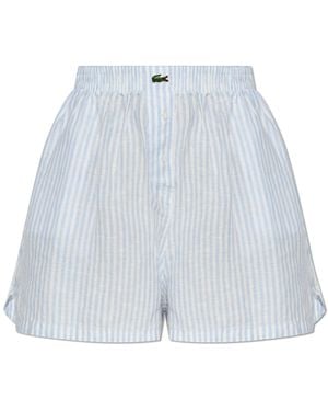 Lacoste Linen Shorts - Blue