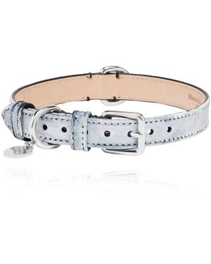 Maison Margiela Leather Dog Collar - White