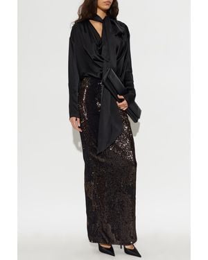 Balmain Silk Shirt 'Holiday Capsule Ps27' - Black