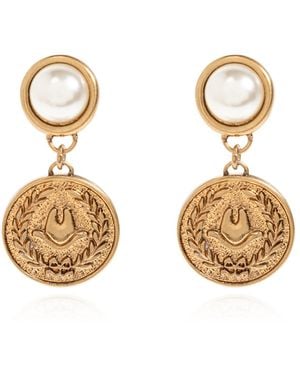 Moschino Earrings With Pendant - Metallic