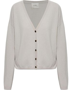 Lisa Yang Cashmere Cardigan 'Abby' - Grey