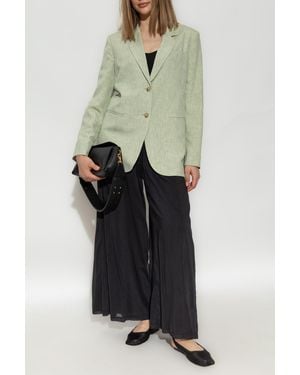 forte_forte Jacket With Linen Finish - Green