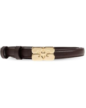 Ganni Belt Made Of Eco Leather - Brown