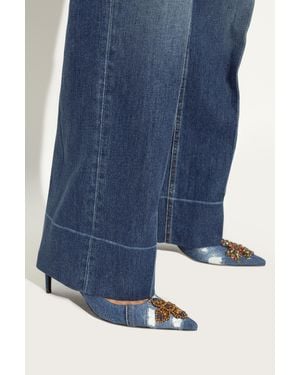 Dolce & Gabbana Denim Heeled Shoes - Blue