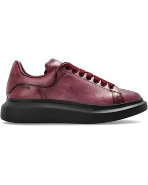 McQueen Leather Sports Shoes - Purple