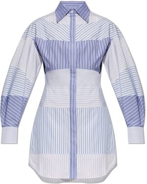Moschino Dress With A Stripe Pattern - Blue