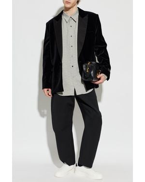 Balmain Velvet Blazer - Black