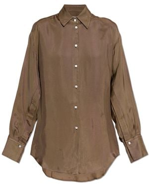 Rohe Check Patterned Shirt - Brown