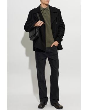 Paul Smith Wool Polo Shirt - Black