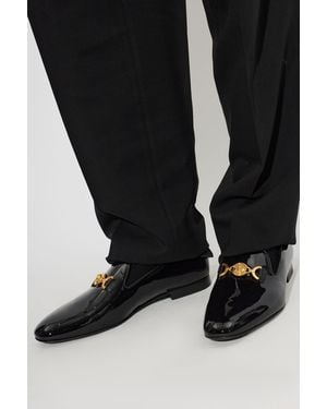 Versace 'Gala' Leather Shoes - Black