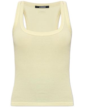 Jacquemus Top Made Of Ribbed Fabric - Yellow