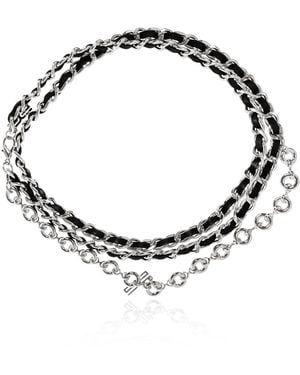 Gestuz 'Gzzinnia' Belt With Logo - Metallic